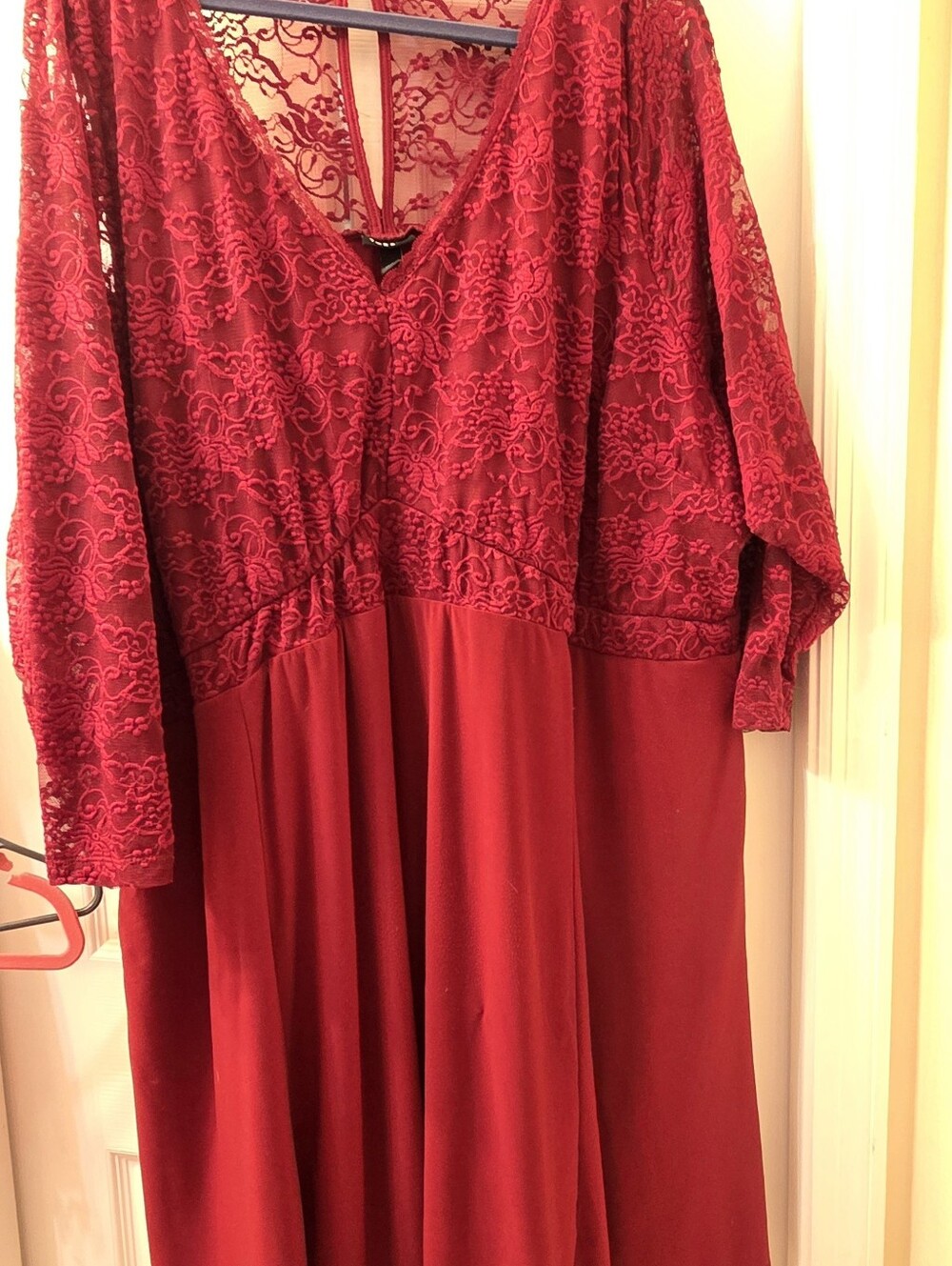 torrid Red Lace Bodice Midi Dress